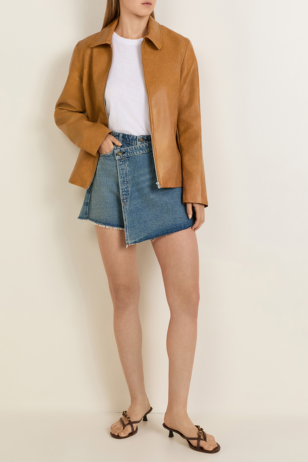 מכנסי-חצאית ג'ינס בלינה